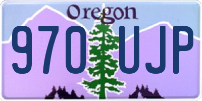 OR license plate 970UJP