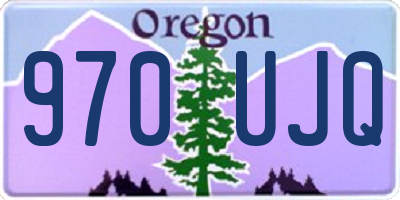 OR license plate 970UJQ