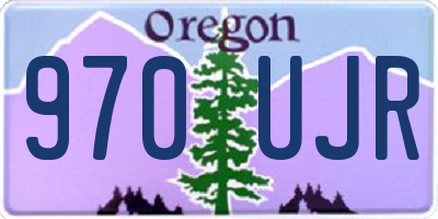 OR license plate 970UJR