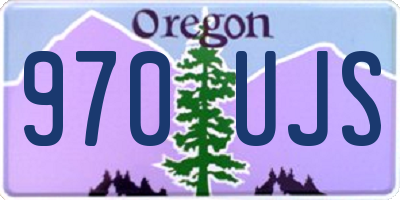 OR license plate 970UJS