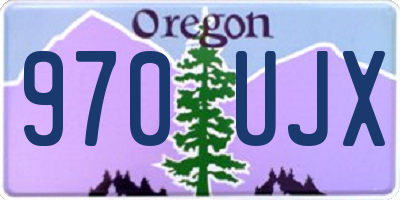 OR license plate 970UJX