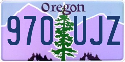 OR license plate 970UJZ