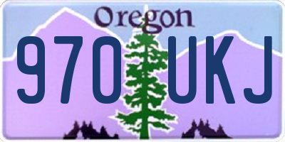 OR license plate 970UKJ