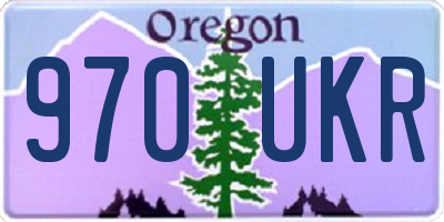 OR license plate 970UKR