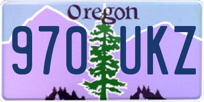 OR license plate 970UKZ