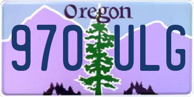 OR license plate 970ULG