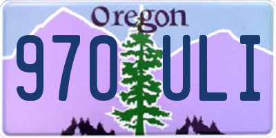 OR license plate 970ULI