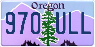 OR license plate 970ULL