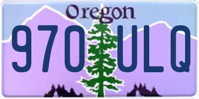 OR license plate 970ULQ