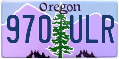OR license plate 970ULR