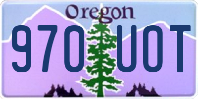 OR license plate 970UOT