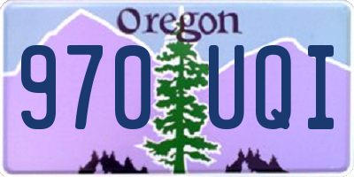 OR license plate 970UQI