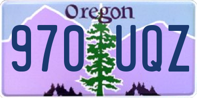 OR license plate 970UQZ