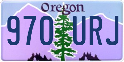 OR license plate 970URJ