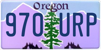 OR license plate 970URP