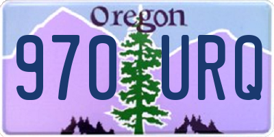 OR license plate 970URQ