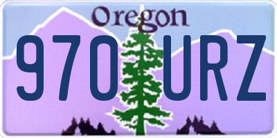 OR license plate 970URZ