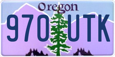 OR license plate 970UTK