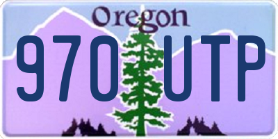 OR license plate 970UTP