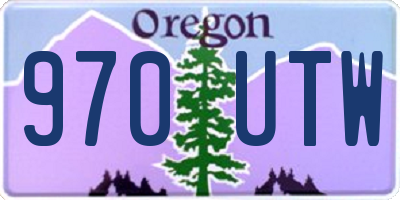 OR license plate 970UTW