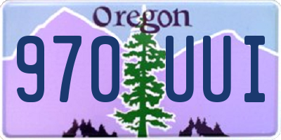 OR license plate 970UUI
