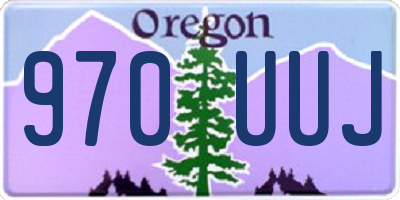 OR license plate 970UUJ