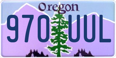 OR license plate 970UUL