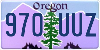 OR license plate 970UUZ