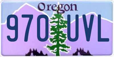 OR license plate 970UVL