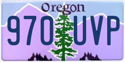 OR license plate 970UVP