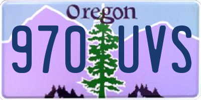OR license plate 970UVS