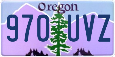 OR license plate 970UVZ