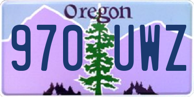OR license plate 970UWZ