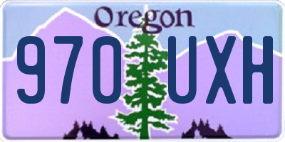 OR license plate 970UXH