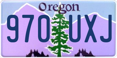 OR license plate 970UXJ