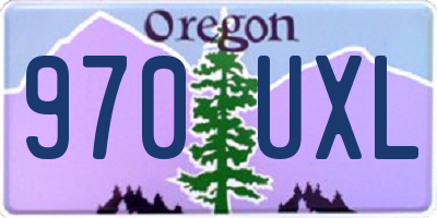 OR license plate 970UXL