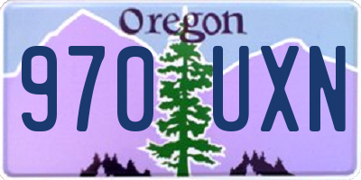 OR license plate 970UXN