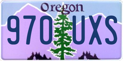 OR license plate 970UXS