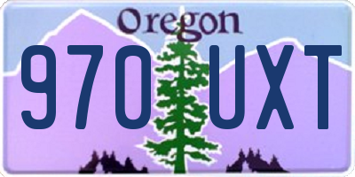 OR license plate 970UXT