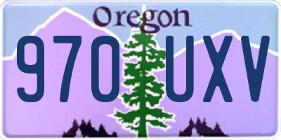 OR license plate 970UXV