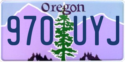 OR license plate 970UYJ
