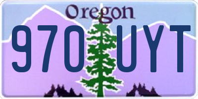 OR license plate 970UYT