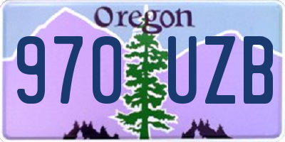 OR license plate 970UZB