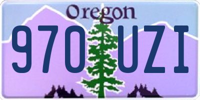 OR license plate 970UZI