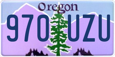 OR license plate 970UZU