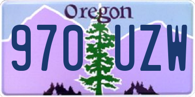 OR license plate 970UZW