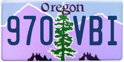 OR license plate 970VBI