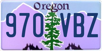 OR license plate 970VBZ