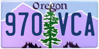 OR license plate 970VCA