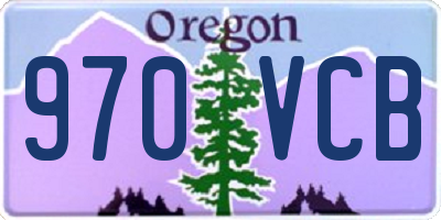 OR license plate 970VCB